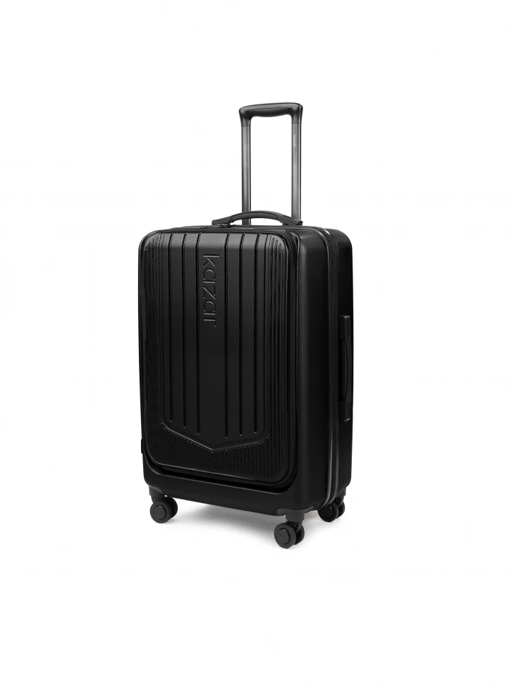 Kazar Manoeuvrable And Robust Cabin Bag In Black Polycarbonate