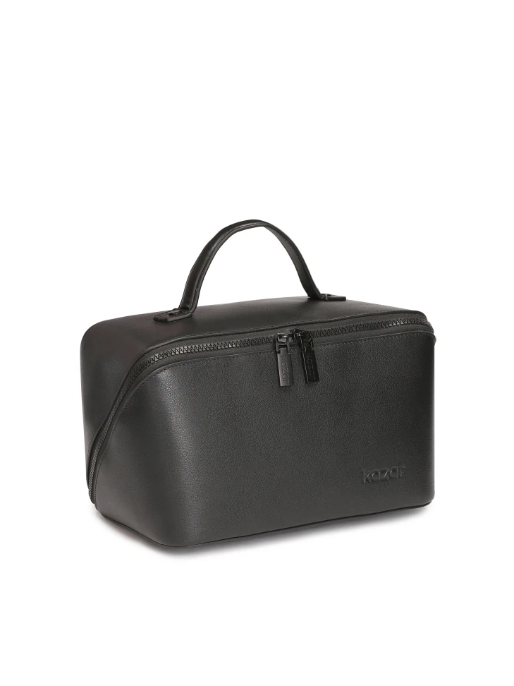 Kazar Medium Sized Vanity Case In Full Grain Leather