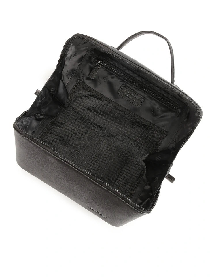 Kazar Medium Sized Vanity Case In Full Grain Leather