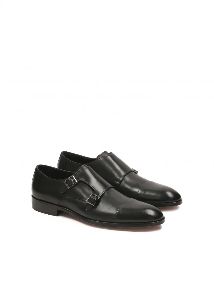 Kazar Men's Black Casual Monk Shoes From The Luxurious KAZAR Collection
