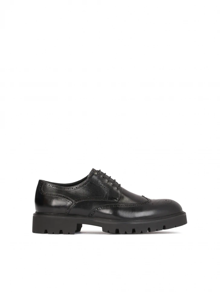 kazar Men’s classic black brogues of genuine leather