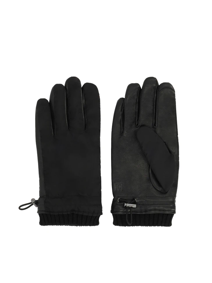 Kazar Men's Gloves Made Of Combined Materials With Touch Screen Function