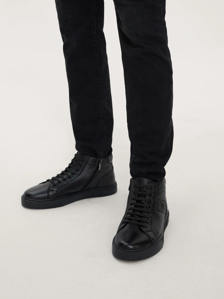 Kazar Men’s High Sneakers Decorated With A Monogram