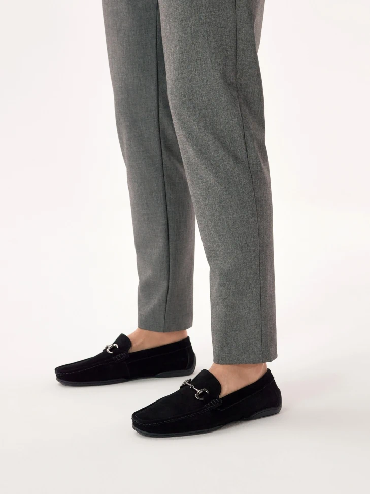 Kazar Men's Slip On Moccasins Made Of Suede Leather