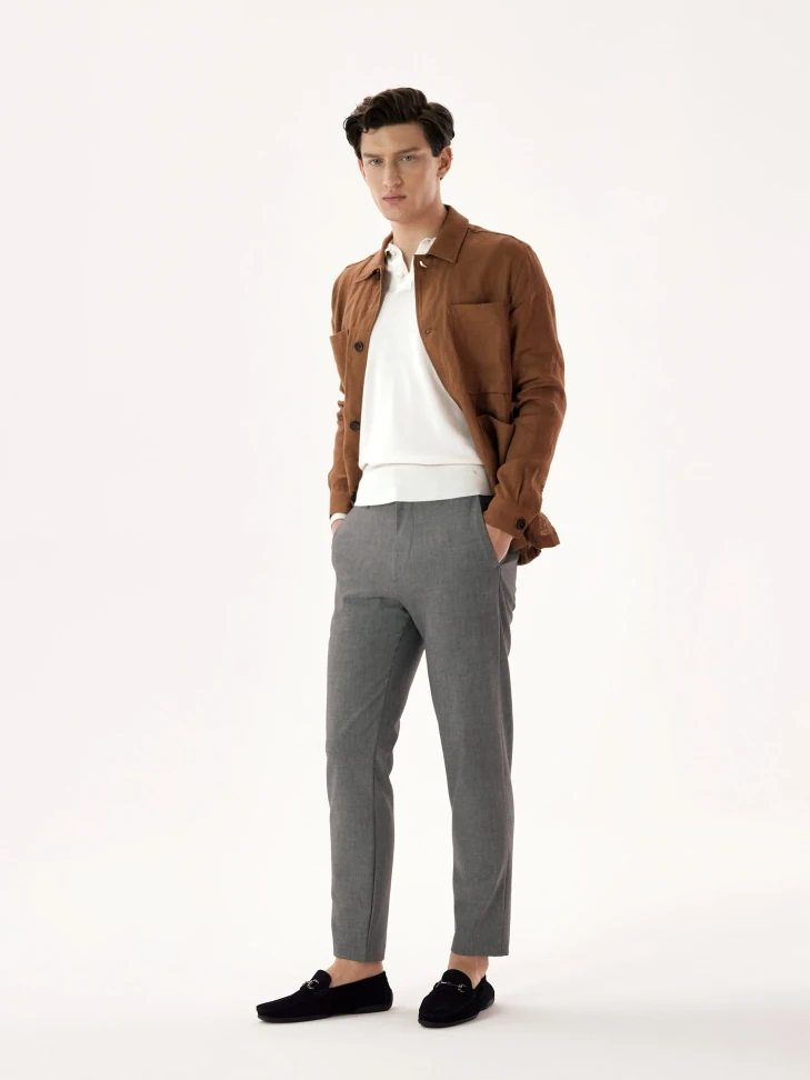 Kazar Men's Slip On Moccasins Made Of Suede Leather