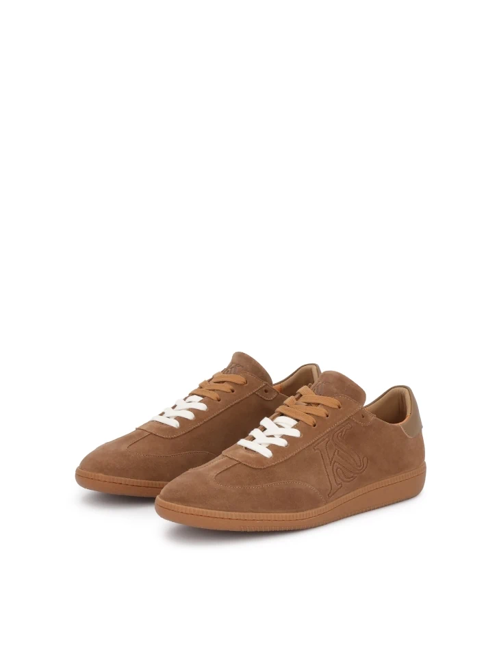 Kazar Men's Suede Sneakers In A Shade Of Chocolate Brown