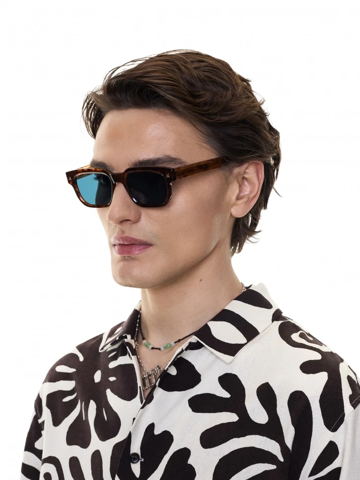 Kazar Men's Tortoiseshell Glasses With Rectangular Frames