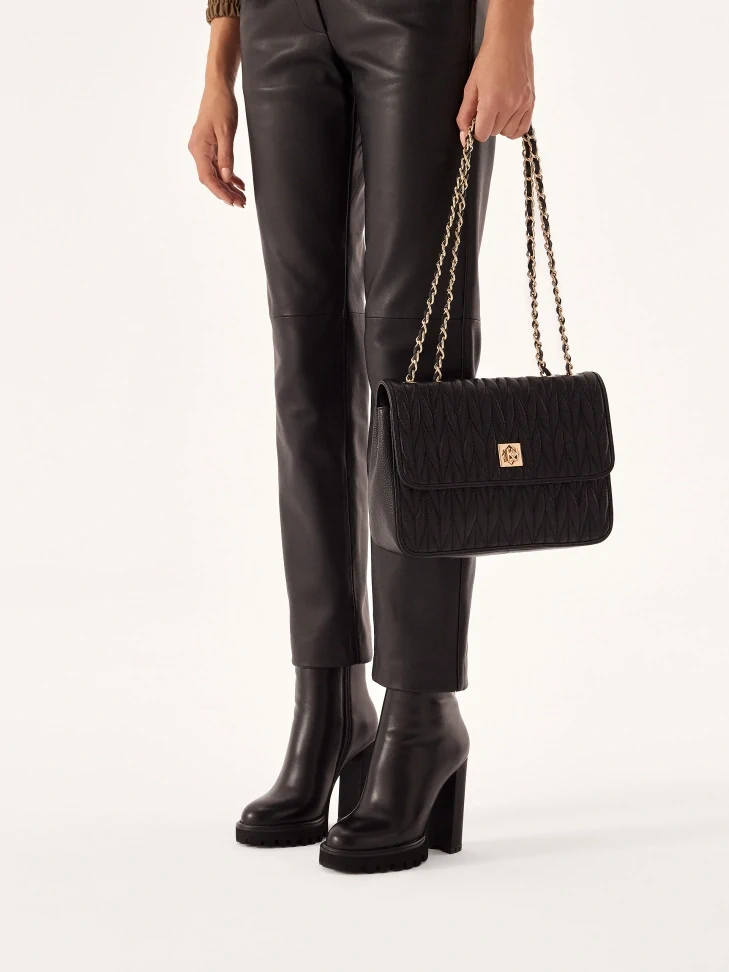 Kazar Minimalist Black Boots With High Heel And Platform