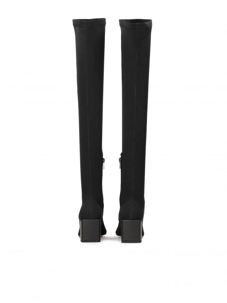 Kazar Musketeers With Square Heel Covered With Leather