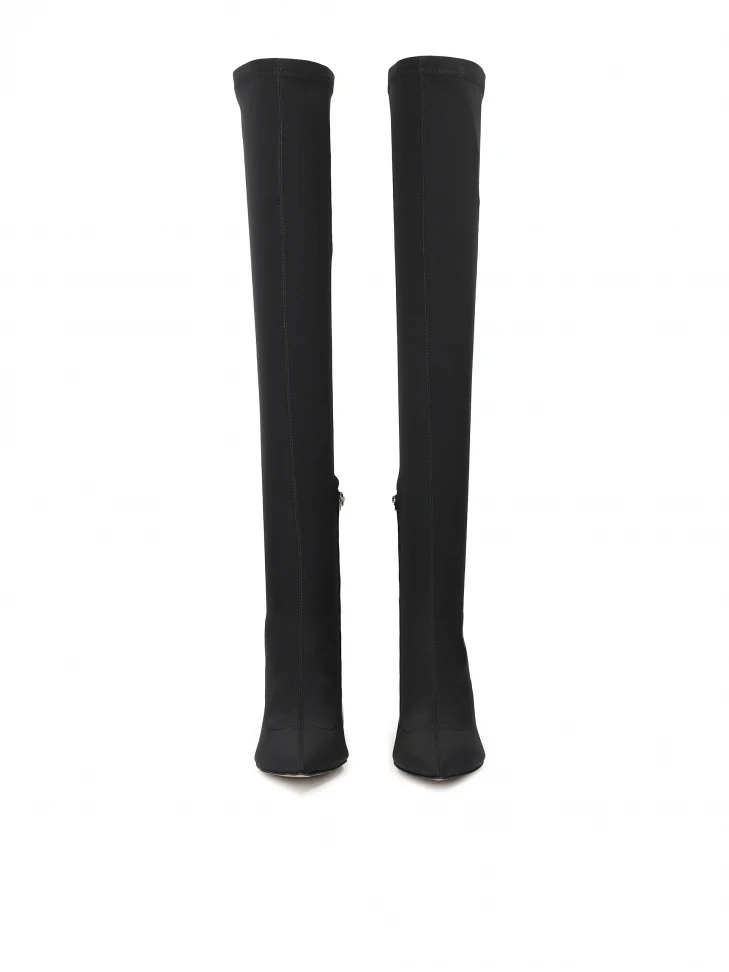 Kazar Musketeers With Square Heel Covered With Leather