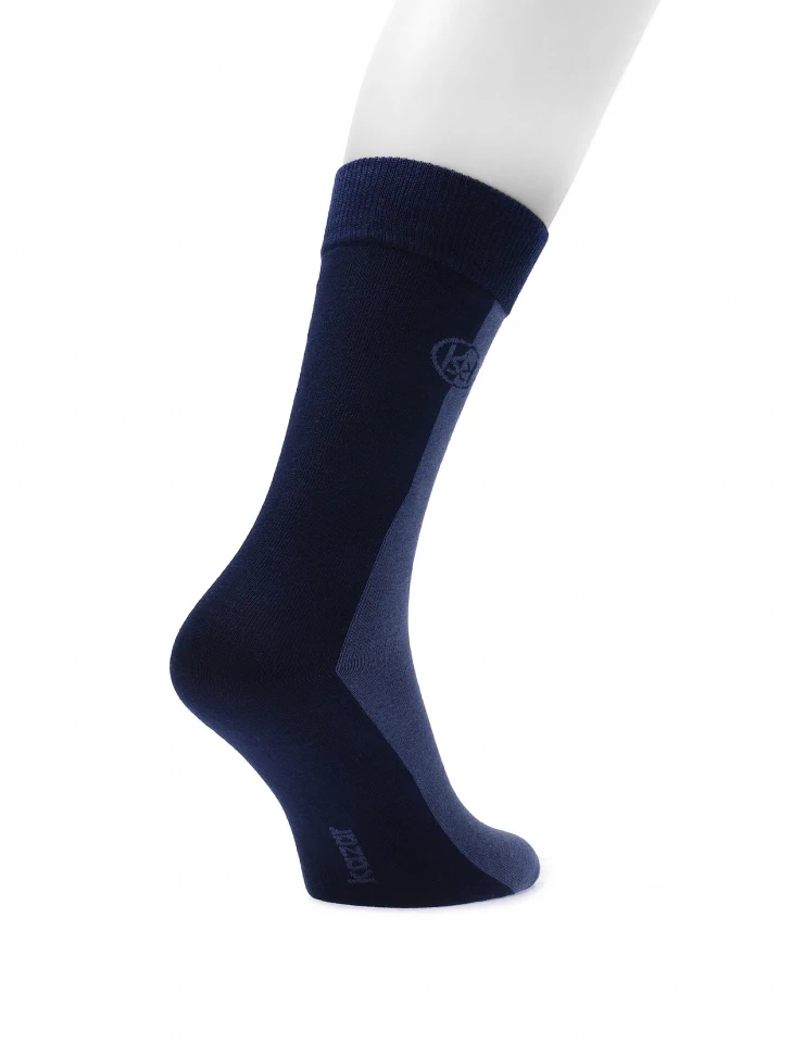 Kazar Navy Blue Premium Socks Made Of High-quality Cotton
