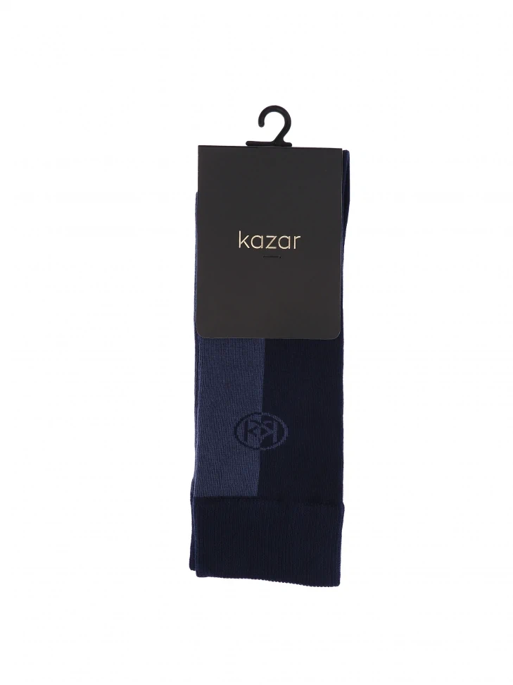Kazar Navy Blue Premium Socks Made Of High-quality Cotton