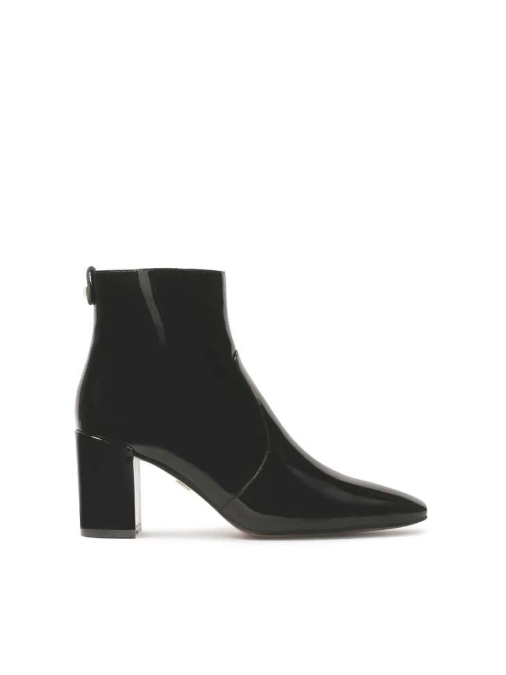 kazar Patent leather boots with extended truncated toes