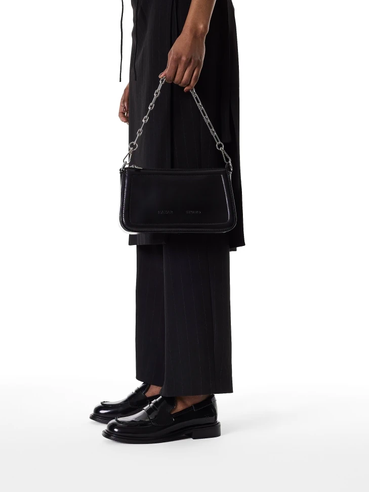 Kazar Patent Leather Shoes With Stitching On The Front