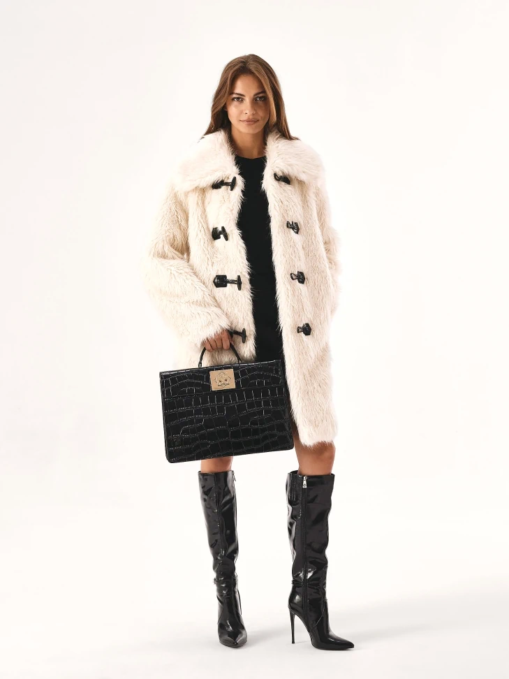 Kazar Patent Leather Stiletto Heeled Boots With Cutout Upper