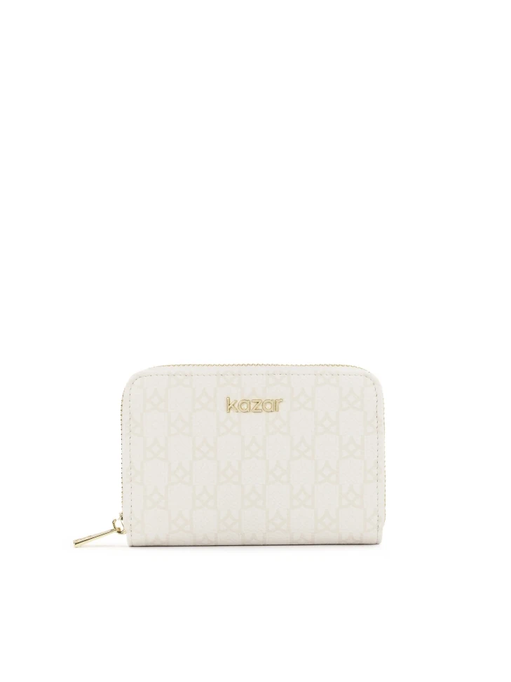 kazar Patterned small wallet made of natural leather