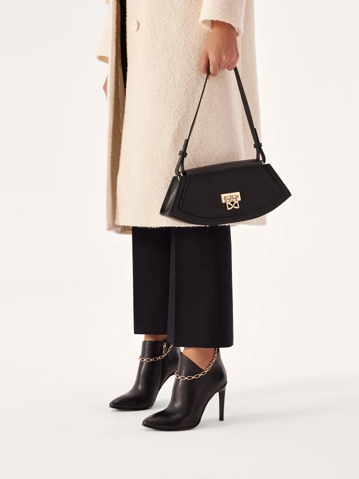 Kazar Phenomenal Boots On A Slender Stiletto Heel With A Striking Chain At The Ankle