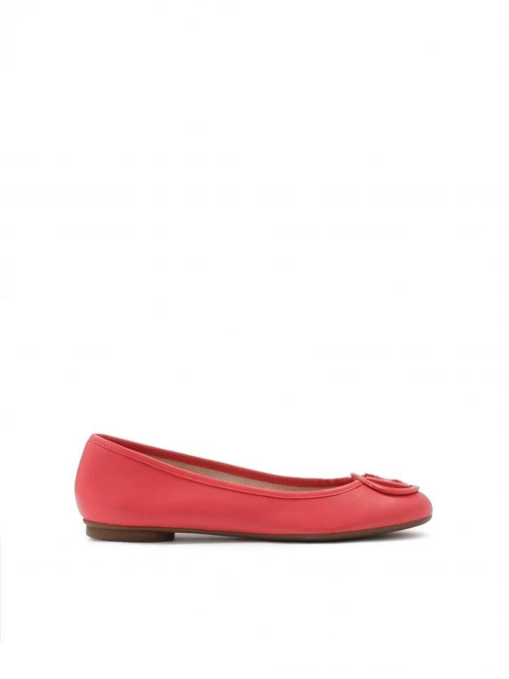 kazar Pink ballerinas with embellishment on the nose