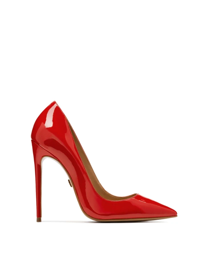 kazar Red patent leather stilettos with pointy toes
