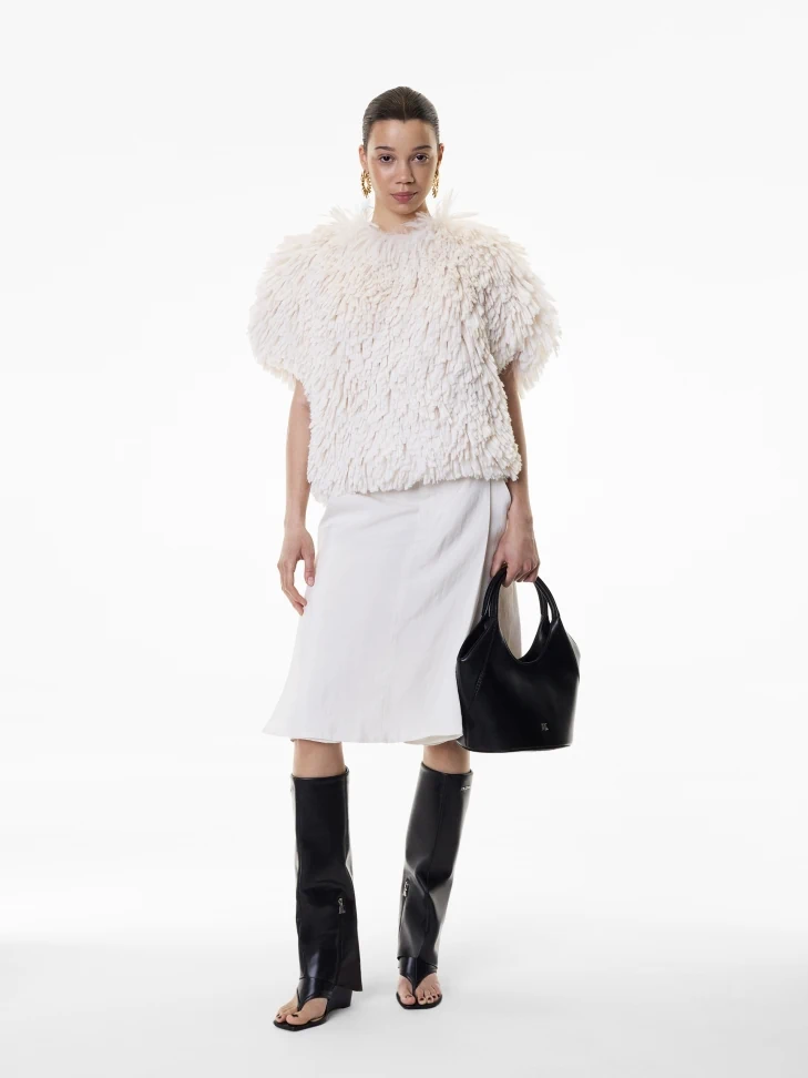 Kazar Sandals On A Platform With A Turned-up Long Upper