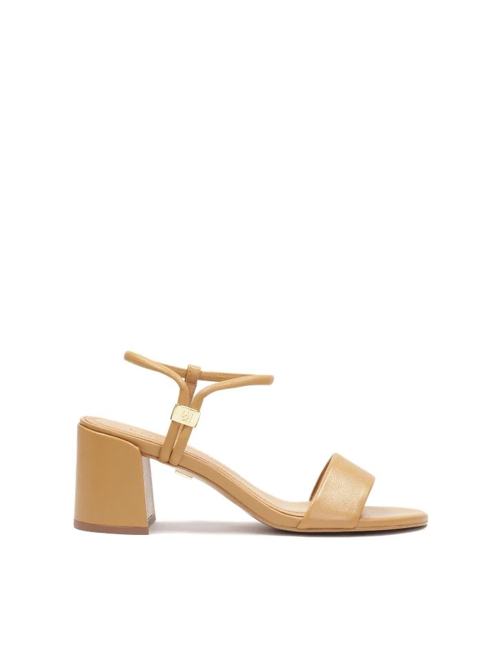 kazar Sandals with a wide heel and original fastening