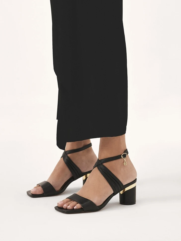 Kazar Sandals With Round Heel And Strap Around The Ankle