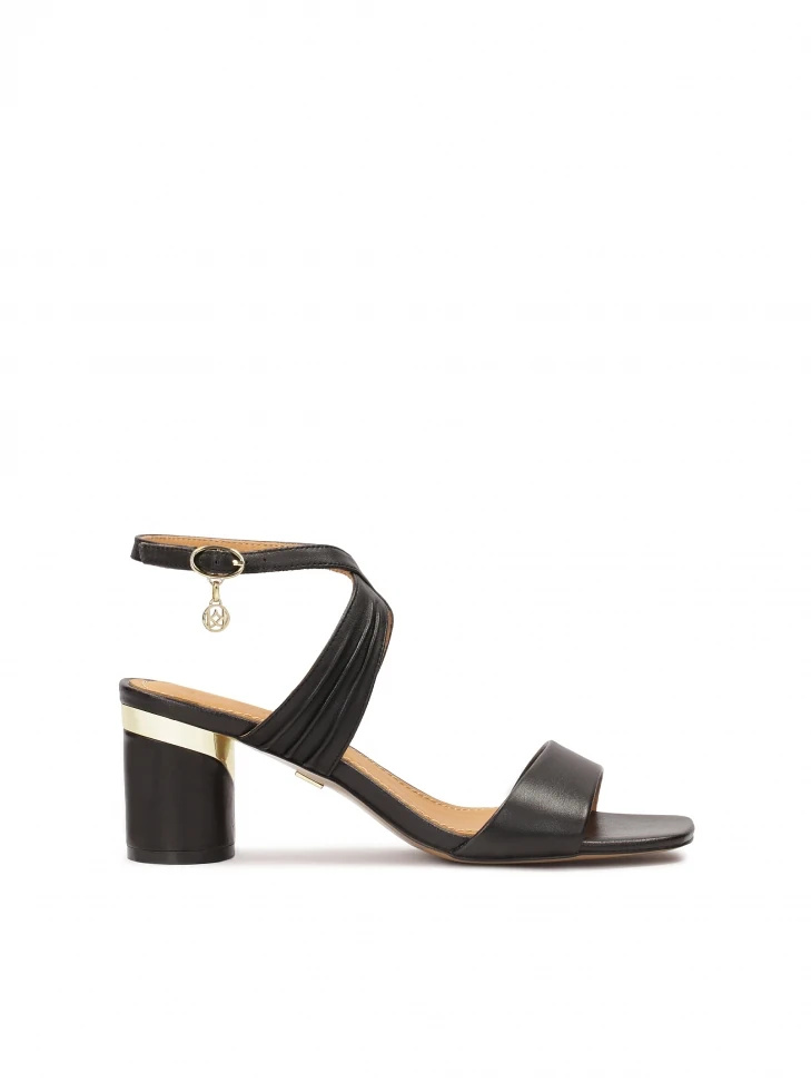 kazar Sandals with round heel and strap around the ankle
