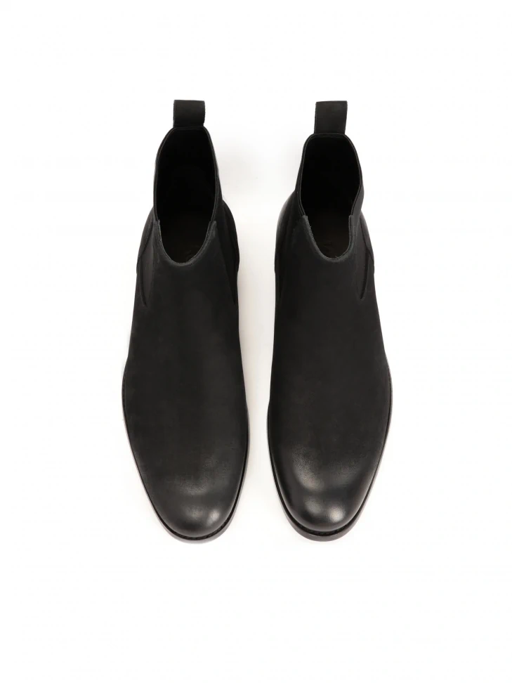 Kazar Slip-on Black Chelsea Boots With Elastic Inserts