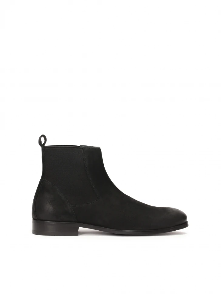 kazar Slip-on black Chelsea boots with elastic inserts