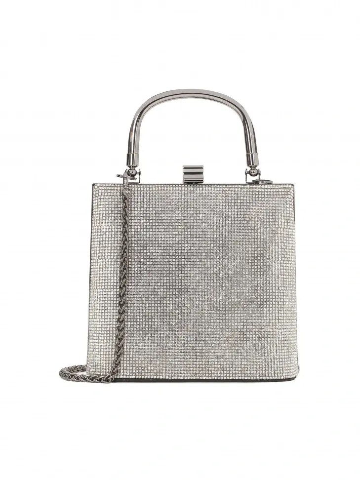 kazar Small elegant bag decorated with cubic zirconias