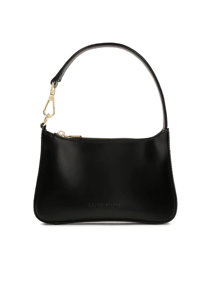 kazar Small leather shoulder bag with a zipped compartment