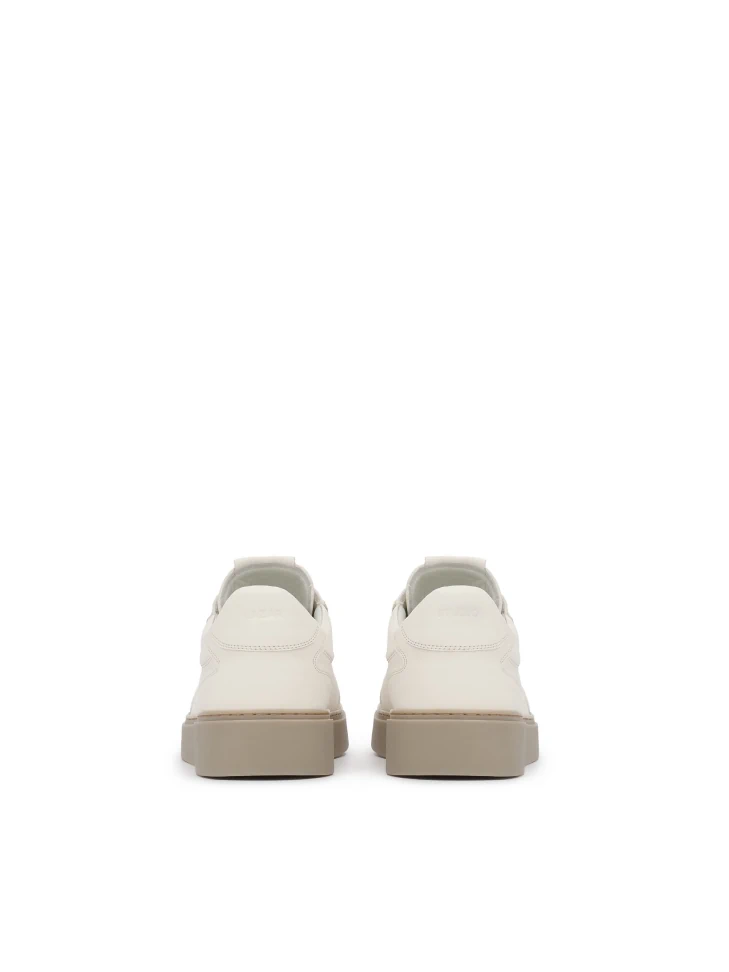 Kazar Sneakers In Natural Leather In Off-white Shade
