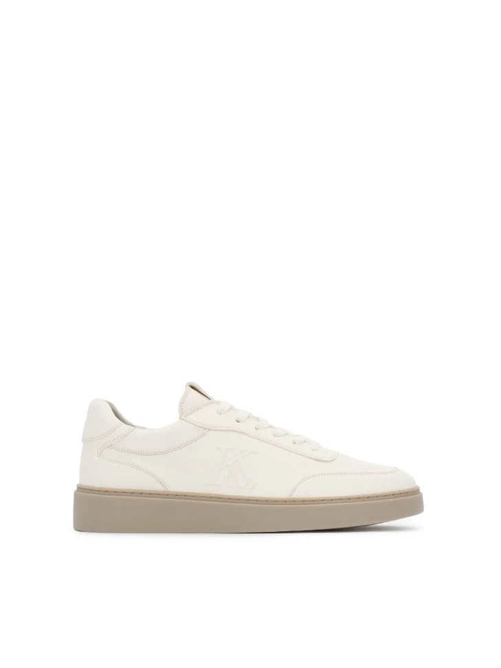 kazar Sneakers in natural leather in off-white shade