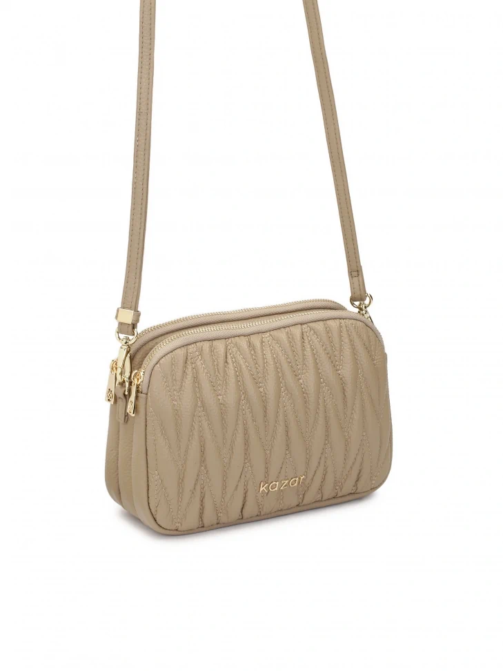 Kazar Strikingly Quilted Handbag With Shoulder Strap
