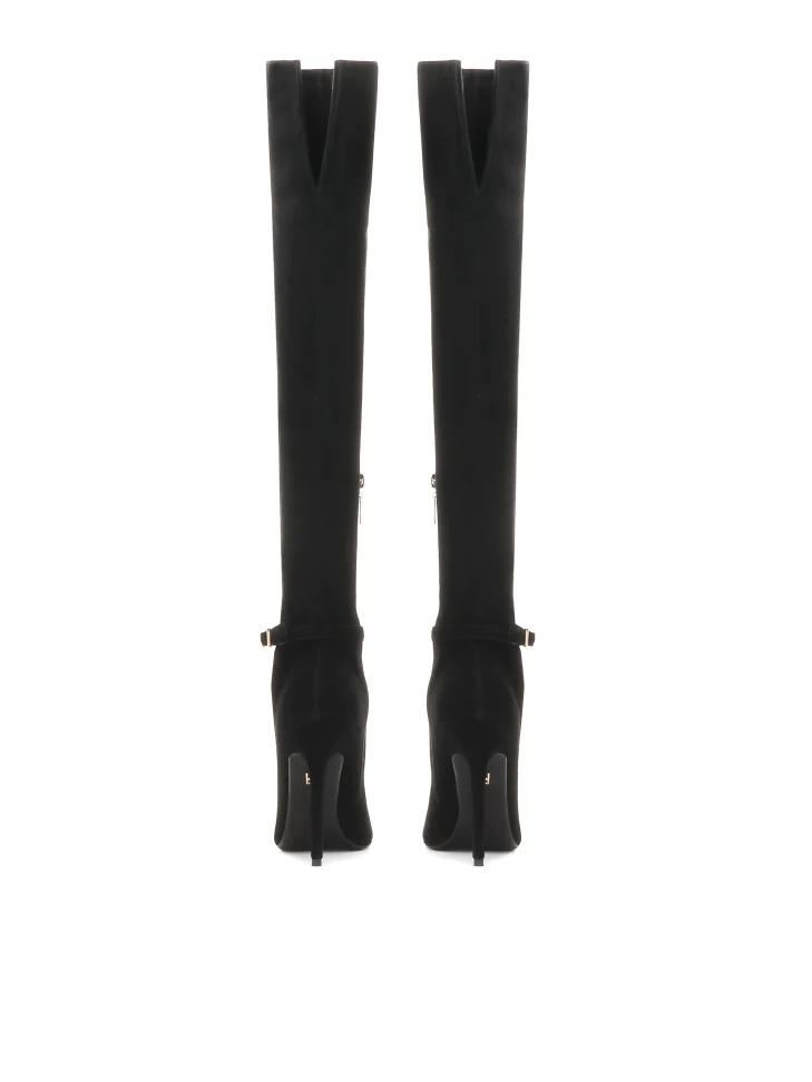 Kazar Suede Oveer Knee Boots On A High Stiletto Heel