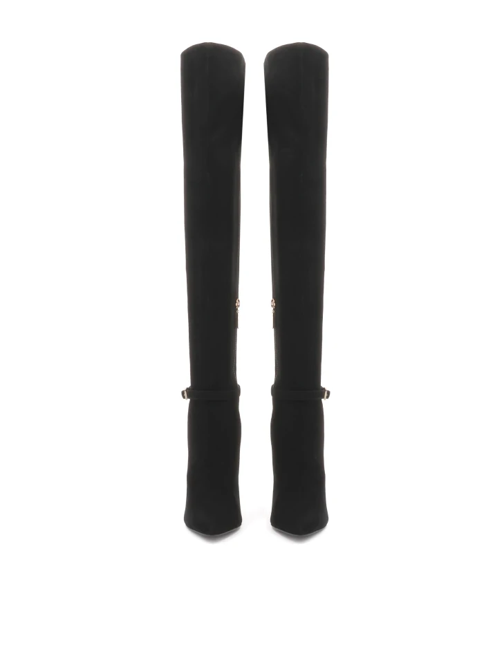 Kazar Suede Oveer Knee Boots On A High Stiletto Heel