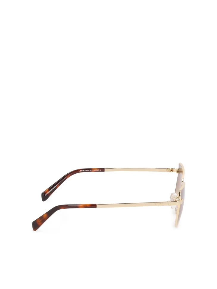 Kazar Sunglasses With Metal Frame And Brown Glasses