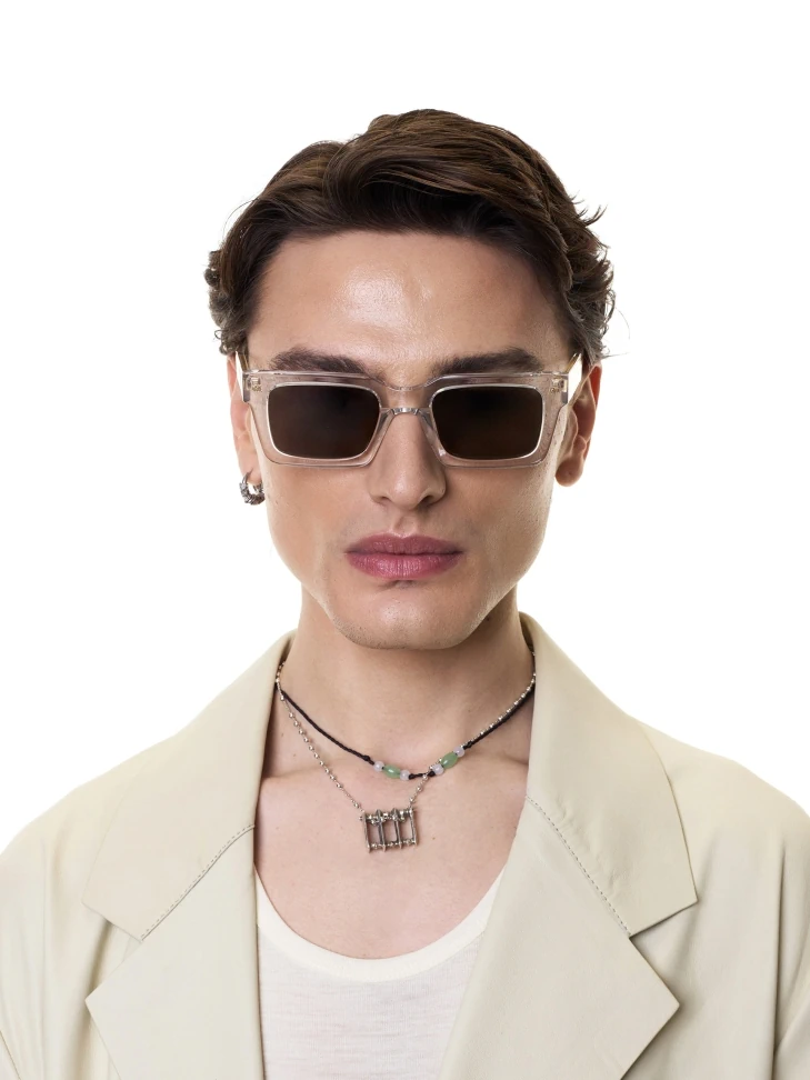 Kazar Transparent Men's Glasses With Anti-reflective Coating