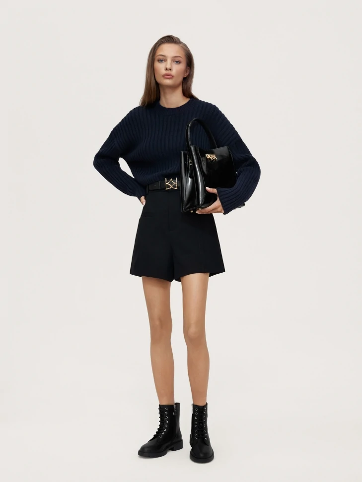 Kazar Warm Black Flat Ankle Boots For Women With Zipper And Lacing