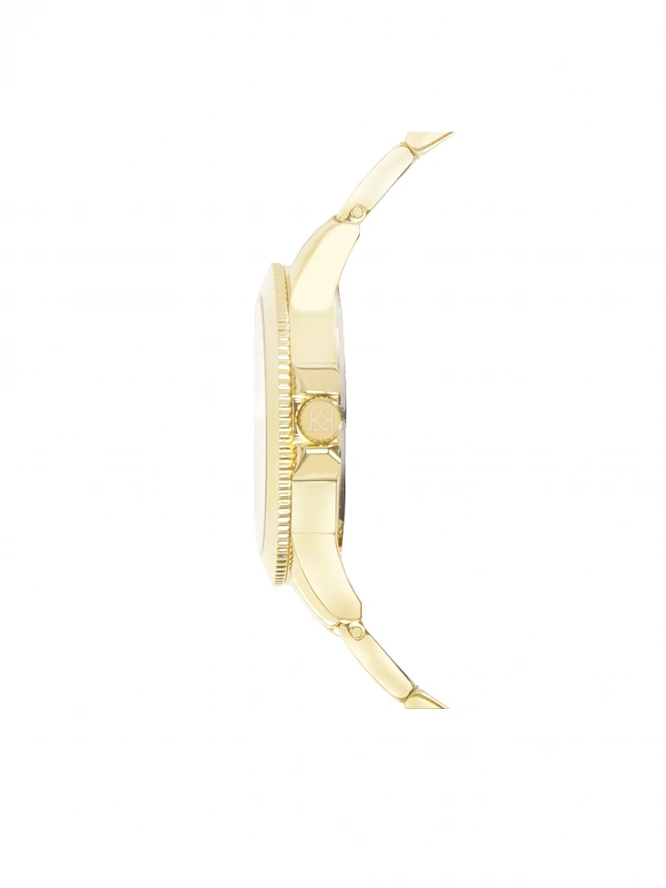 Kazar Watch With Narrow Bracelet And Serrated Bezel