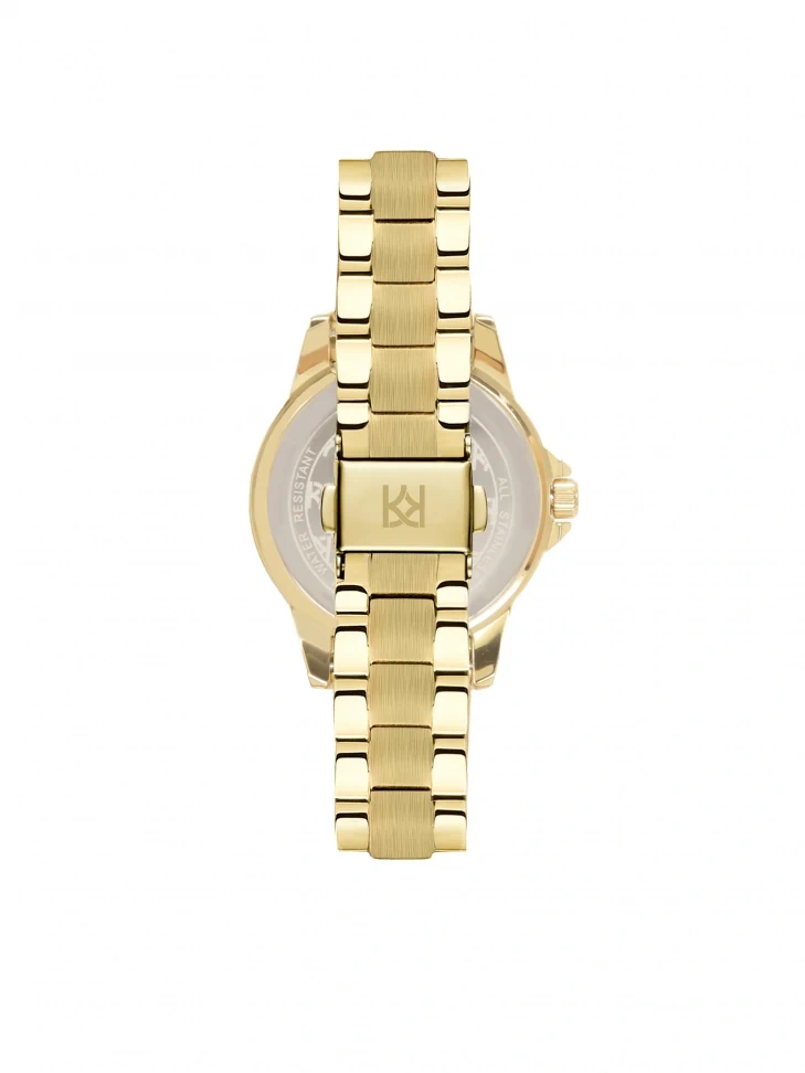 Kazar Watch With Narrow Bracelet And Serrated Bezel