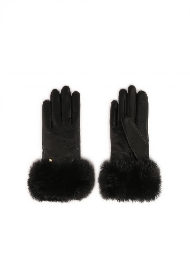 Kazar Women's Insulated Gloves Made Of Leather And Faux Fur
