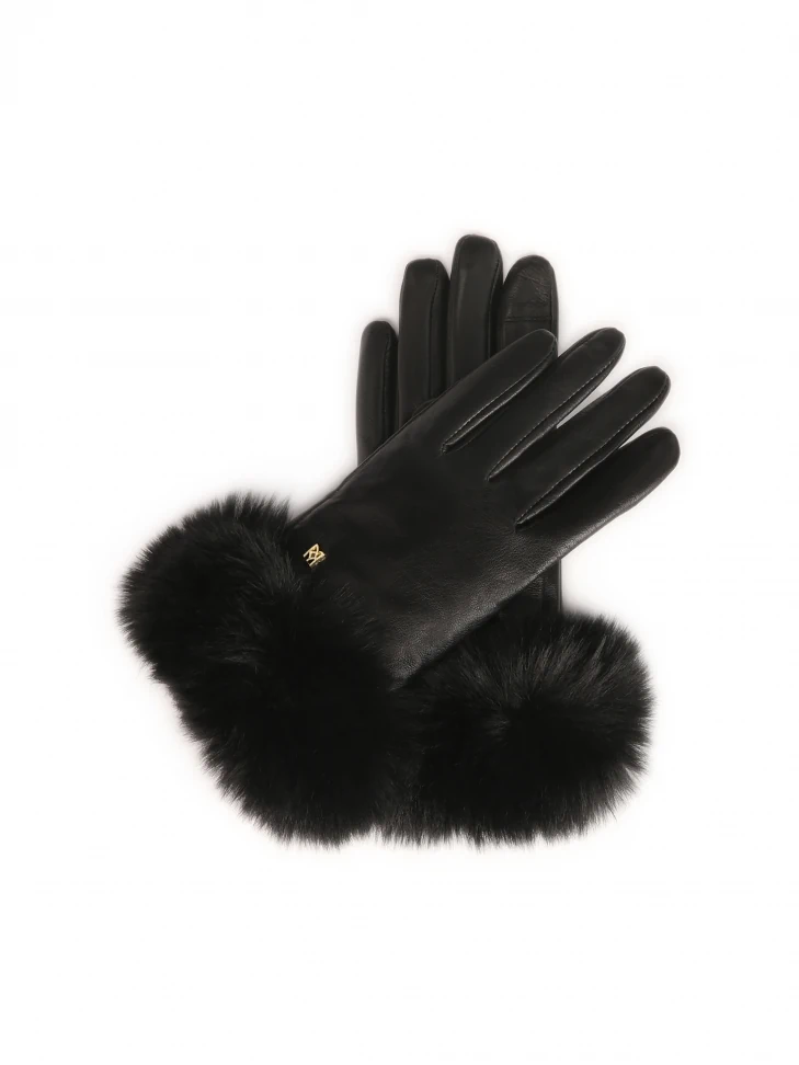 kazar Women's insulated gloves made of leather and faux fur