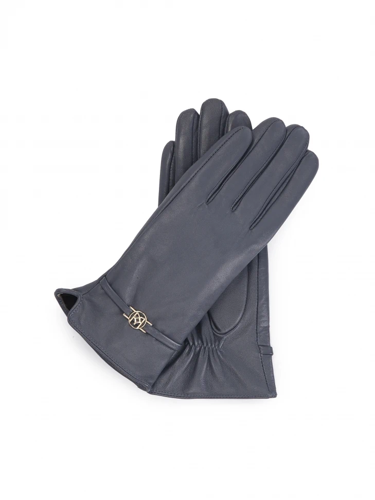 kazar Women's leather gloves in a classic cut with metal embellishment
