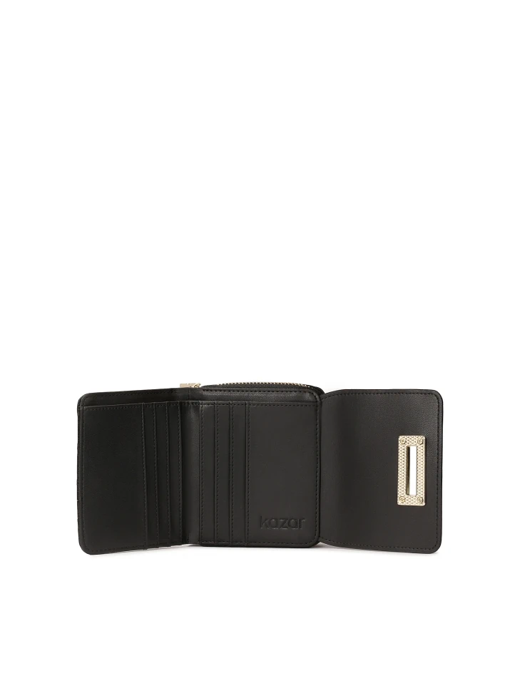 Kazar Women's Small Wallet With Embossed Monograms KAZAR