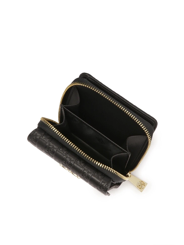 Kazar Women's Small Wallet With Embossed Monograms KAZAR
