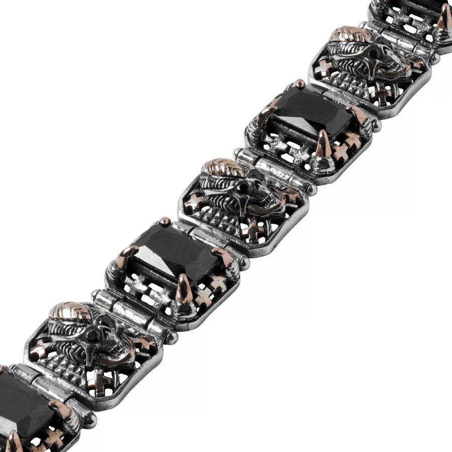 Kd2024 KDBR023 BRACELET OCTAGON SKULL