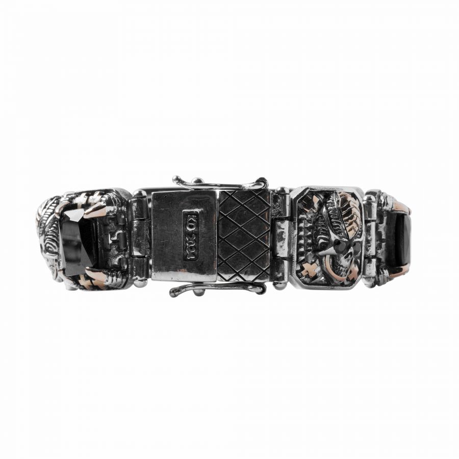 Kd2024 KDBR023 BRACELET OCTAGON SKULL