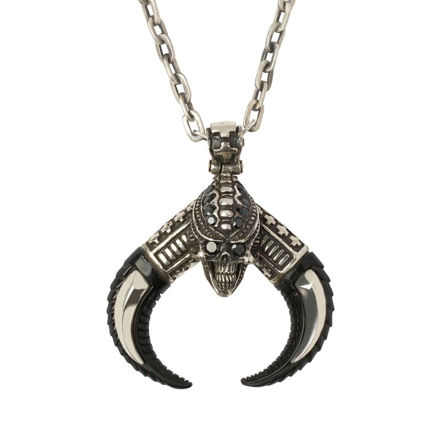 Kd2024 KDPE042 PENDANT SKULL ALIEN HORN