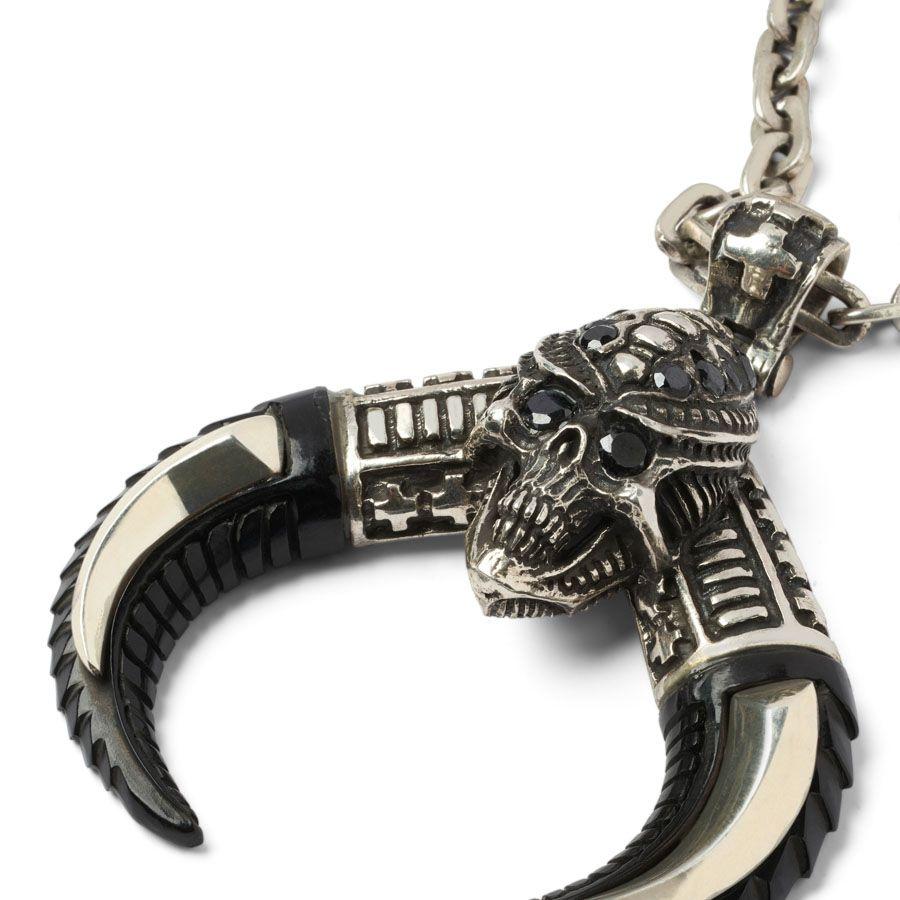 Kd2024 KDPE042 PENDANT SKULL ALIEN HORN